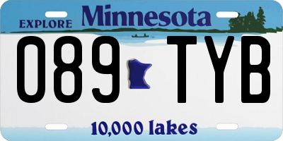 MN license plate 089TYB