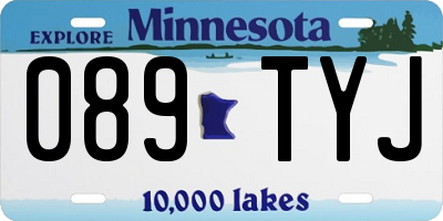 MN license plate 089TYJ