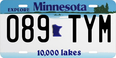 MN license plate 089TYM