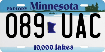 MN license plate 089UAC