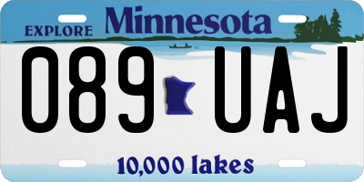 MN license plate 089UAJ