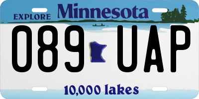 MN license plate 089UAP