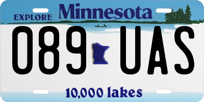 MN license plate 089UAS