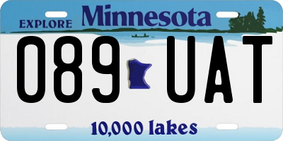 MN license plate 089UAT