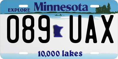 MN license plate 089UAX