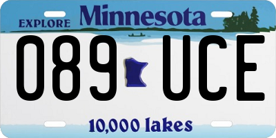 MN license plate 089UCE