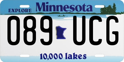 MN license plate 089UCG