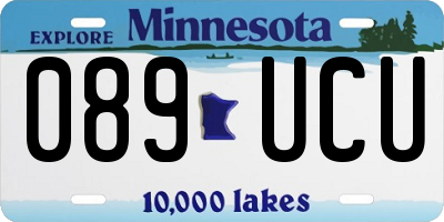 MN license plate 089UCU