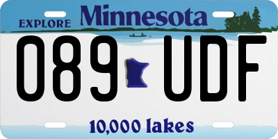 MN license plate 089UDF