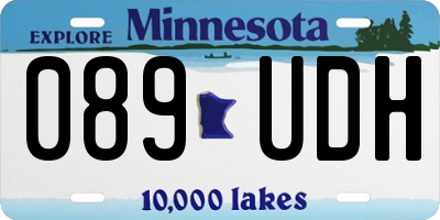 MN license plate 089UDH
