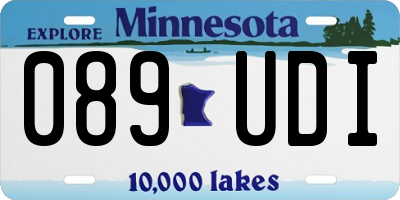 MN license plate 089UDI