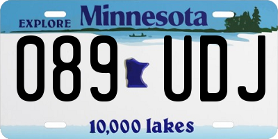 MN license plate 089UDJ
