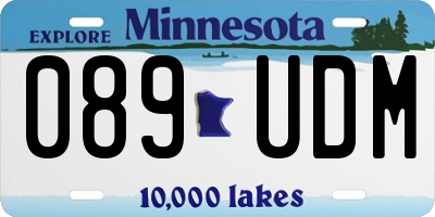 MN license plate 089UDM