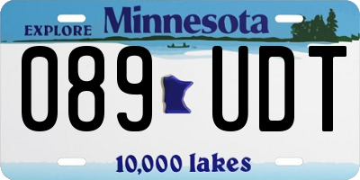 MN license plate 089UDT