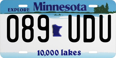 MN license plate 089UDU