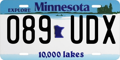 MN license plate 089UDX