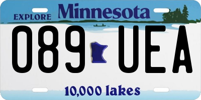 MN license plate 089UEA
