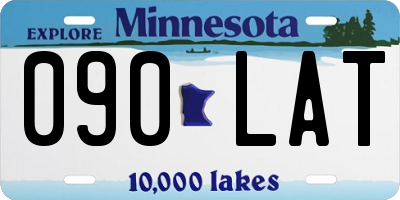 MN license plate 090LAT