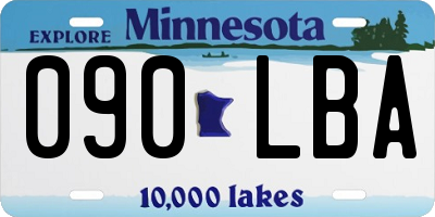 MN license plate 090LBA