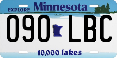 MN license plate 090LBC