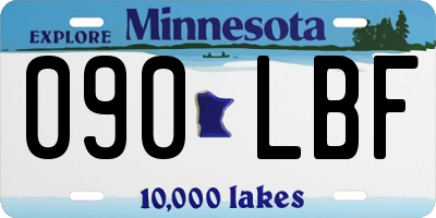 MN license plate 090LBF