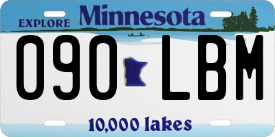 MN license plate 090LBM