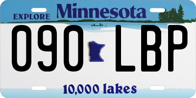 MN license plate 090LBP