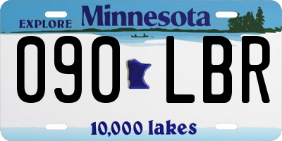 MN license plate 090LBR