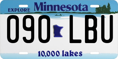MN license plate 090LBU