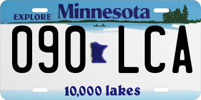 MN license plate 090LCA