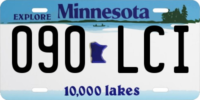 MN license plate 090LCI