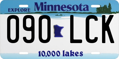 MN license plate 090LCK