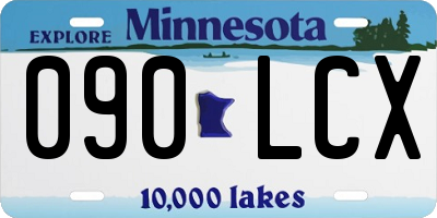 MN license plate 090LCX