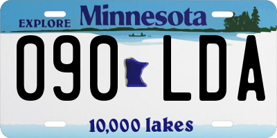 MN license plate 090LDA