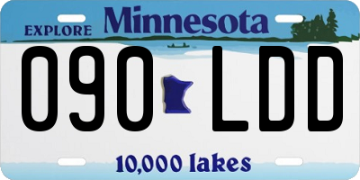 MN license plate 090LDD