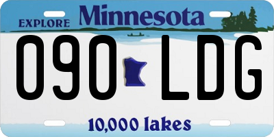 MN license plate 090LDG
