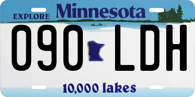 MN license plate 090LDH