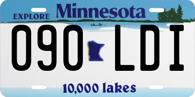 MN license plate 090LDI