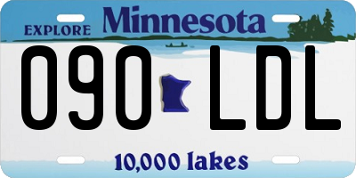 MN license plate 090LDL