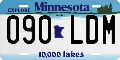MN license plate 090LDM