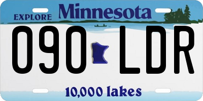 MN license plate 090LDR