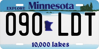 MN license plate 090LDT