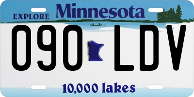 MN license plate 090LDV