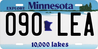 MN license plate 090LEA