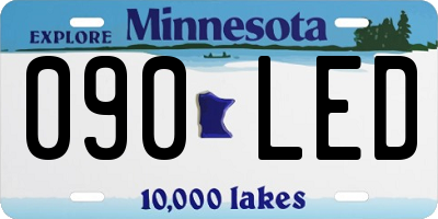 MN license plate 090LED