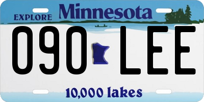 MN license plate 090LEE