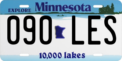 MN license plate 090LES
