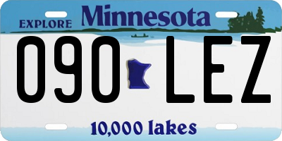 MN license plate 090LEZ