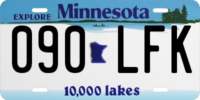 MN license plate 090LFK