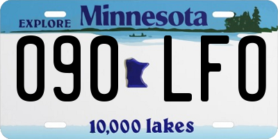 MN license plate 090LFO